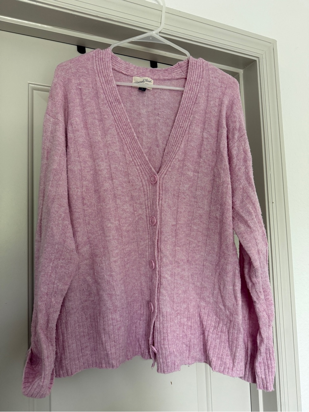 Universal Thread Pastel Lavender V-Neck Button Cardigan